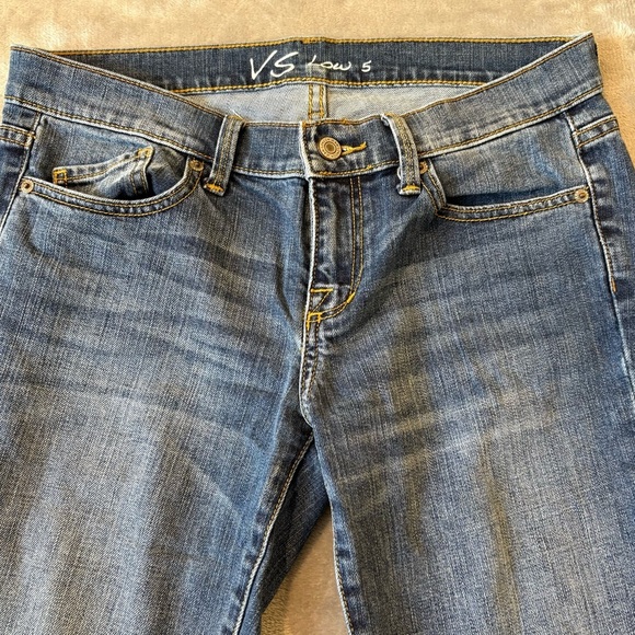 VS Victoria Secret Low Rise 5 Denim Blue Jeans Wmn’s Sz 6 - Picture 2 of 10